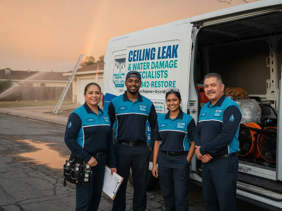 Ceiling Leak Cleanup company in Garwood, TX